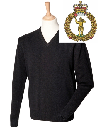 Royal Observer Corps Lambswool V-Neck Jumper