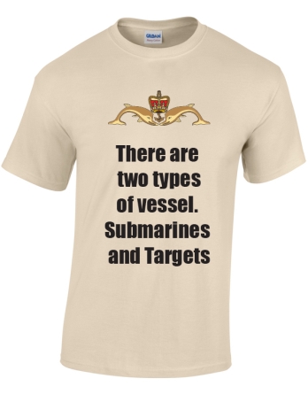 Navy Submariner T-Shirt with Print - Two Targets