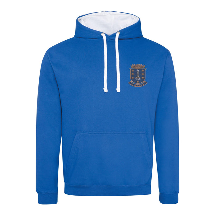 17 Corunna Battery Royal Artillery Varsity Contrast Hoodie