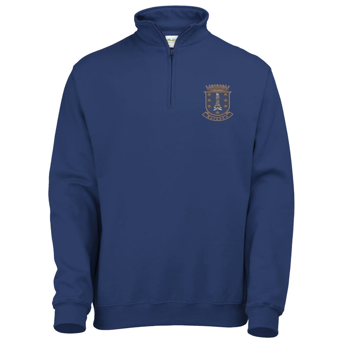 17 Corunna Battery Royal Artillery 1/4 Zip Sweatshirt