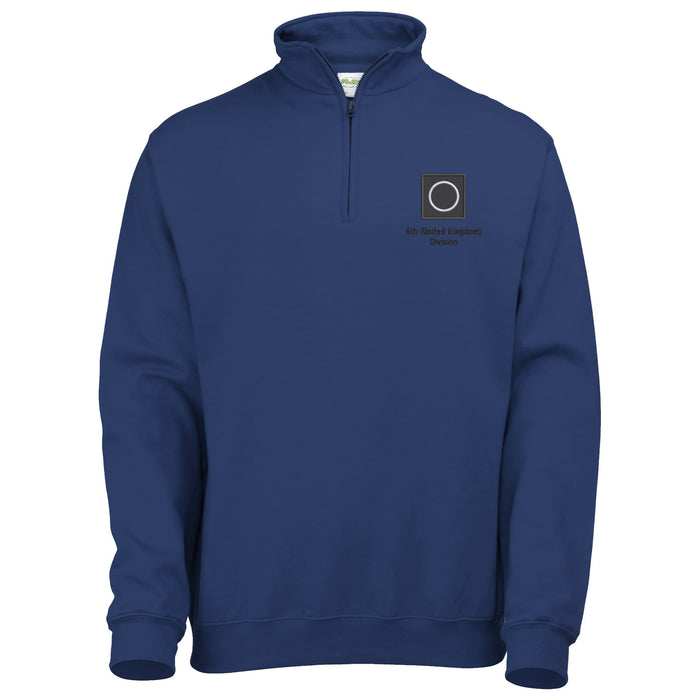 6th (United Kingdom) Division 1/4 Zip Sweatshirt