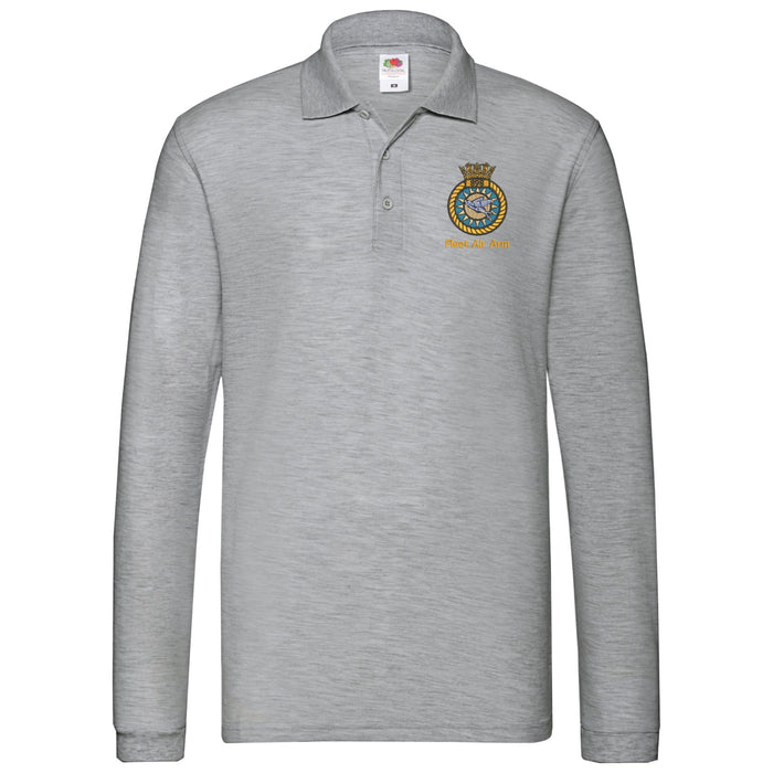 898 Naval Air Squadron Long Sleeve Polo Shirt