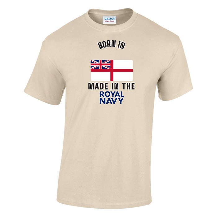 Born In ... Made In The Royal Navy Printed T-Shirt