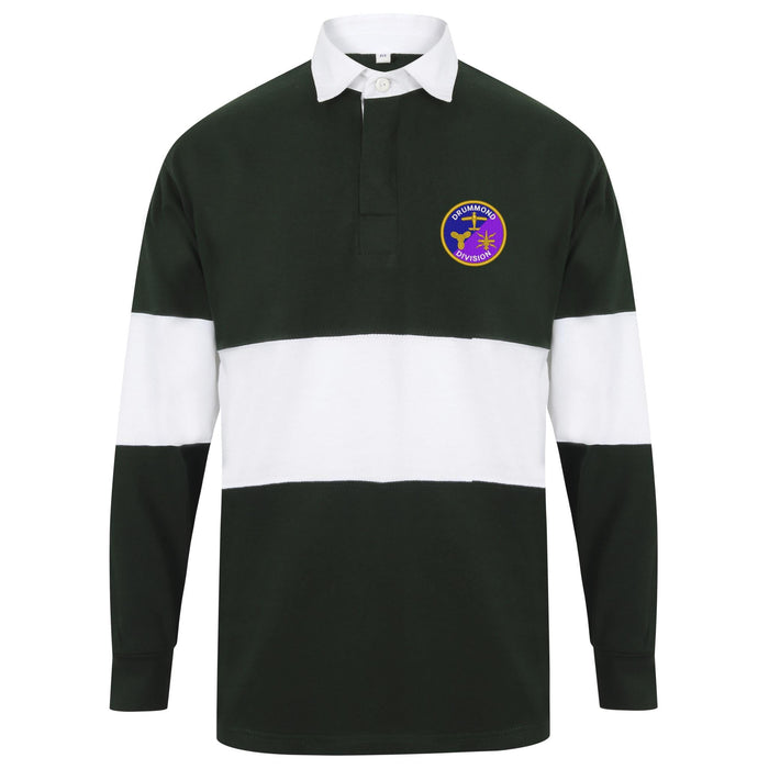 Drummond Division BRNC Long Sleeve Panelled Rugby Shirt