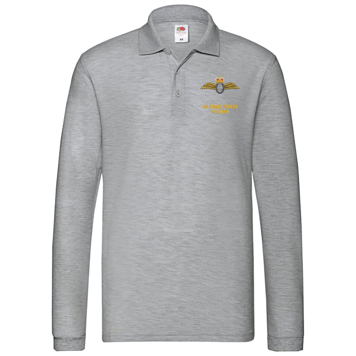 Fleet Air Arm Veteran Long Sleeve Polo Shirt