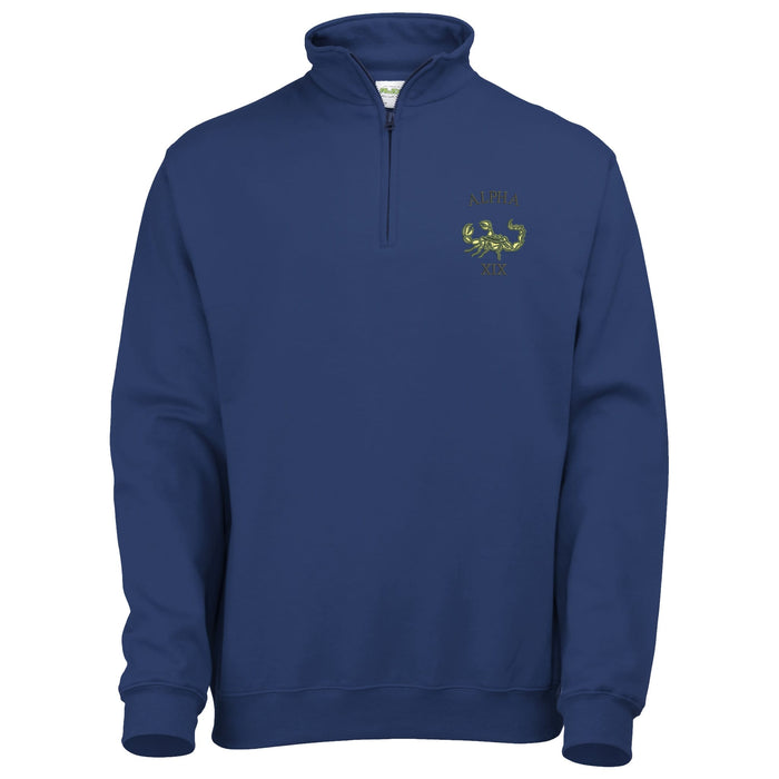 Green Howards Alpha Company 1/4 Zip Sweatshirt