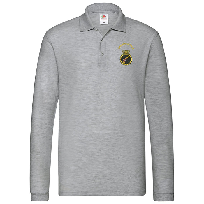 HMS Ambuscade Long Sleeve Polo Shirt