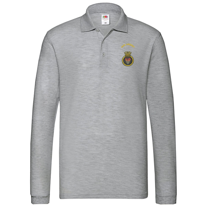 HMS Ardent Long Sleeve Polo Shirt