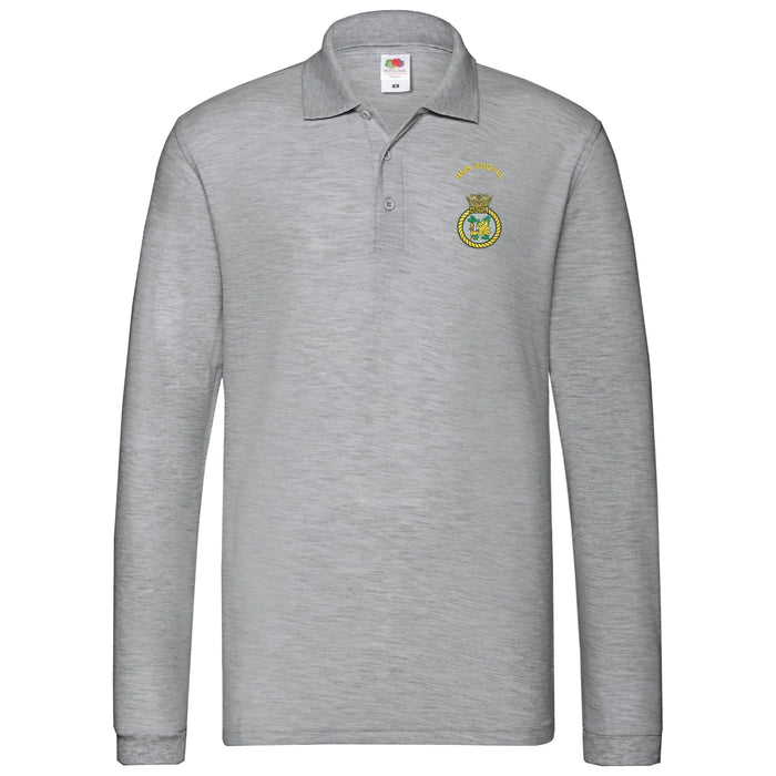 HMS Argyll Long Sleeve Polo Shirt