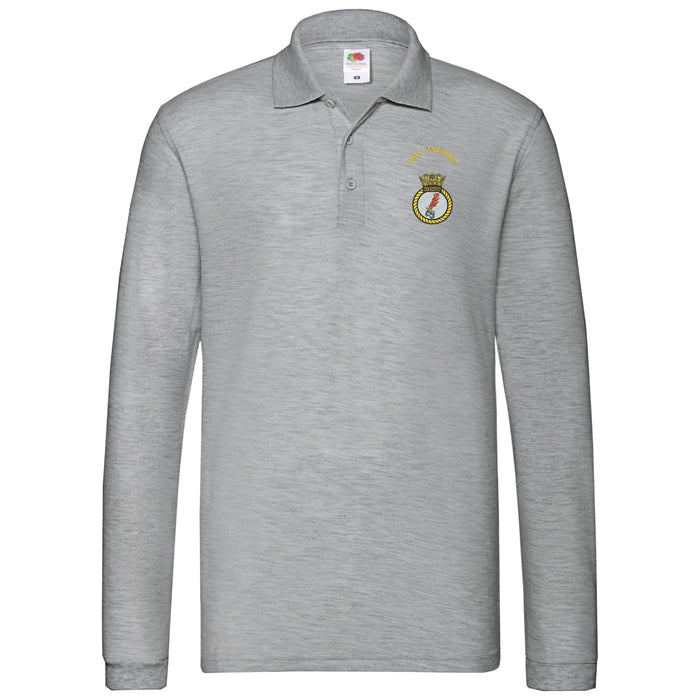 HMS Avenger Long Sleeve Polo Shirt