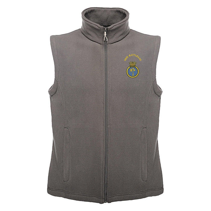 HMS Battleaxe Fleece Bodywarmer