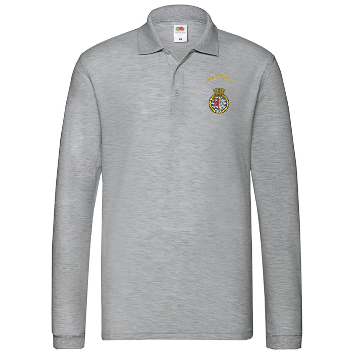 HMS Narvik Long Sleeve Polo Shirt