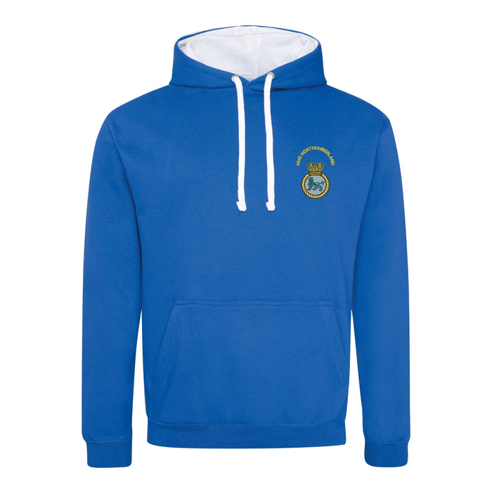 HMS Northumberland Varsity Contrast Hoodie