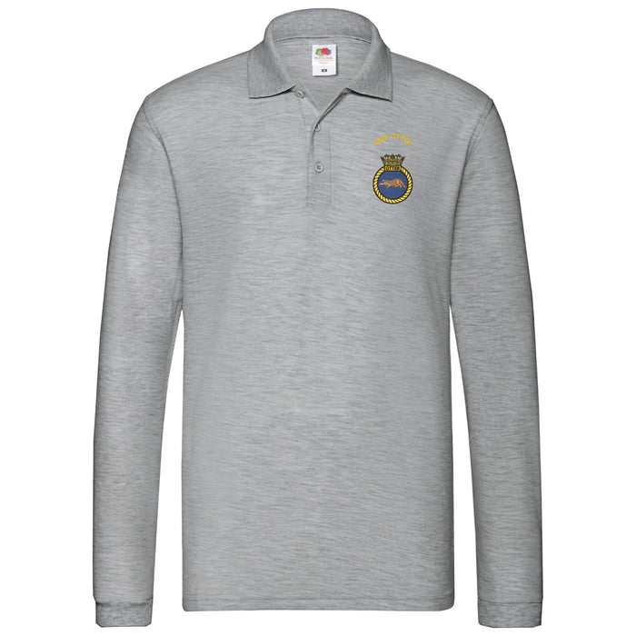 HMS Otter Long Sleeve Polo Shirt