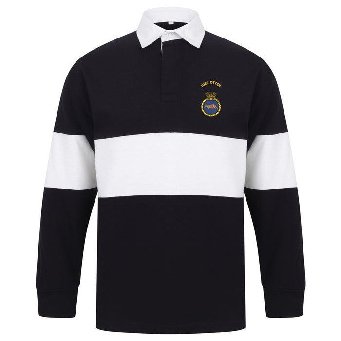 HMS Otter Long Sleeve Panelled Rugby Shirt