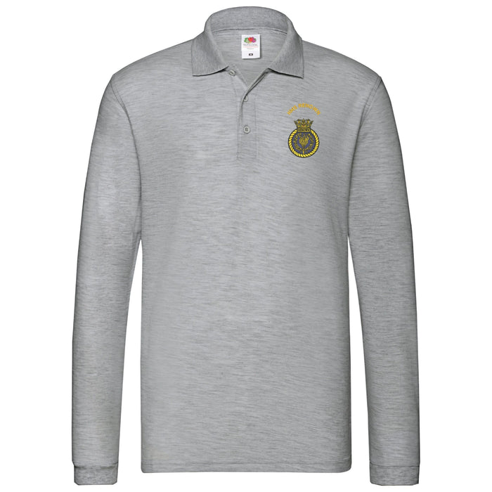 HMS Renown Long Sleeve Polo Shirt