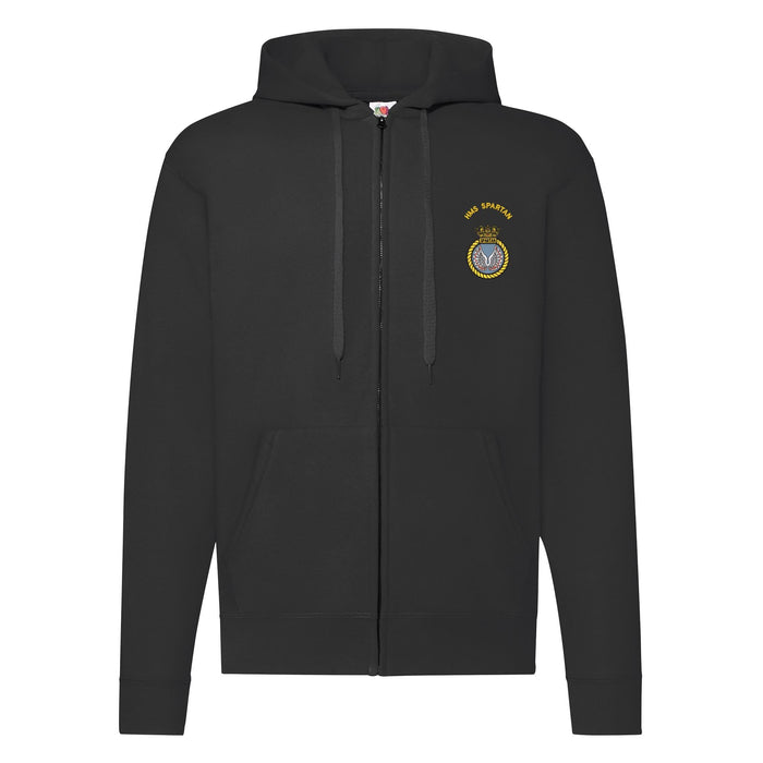 HMS Spartan Zipped Hoodie