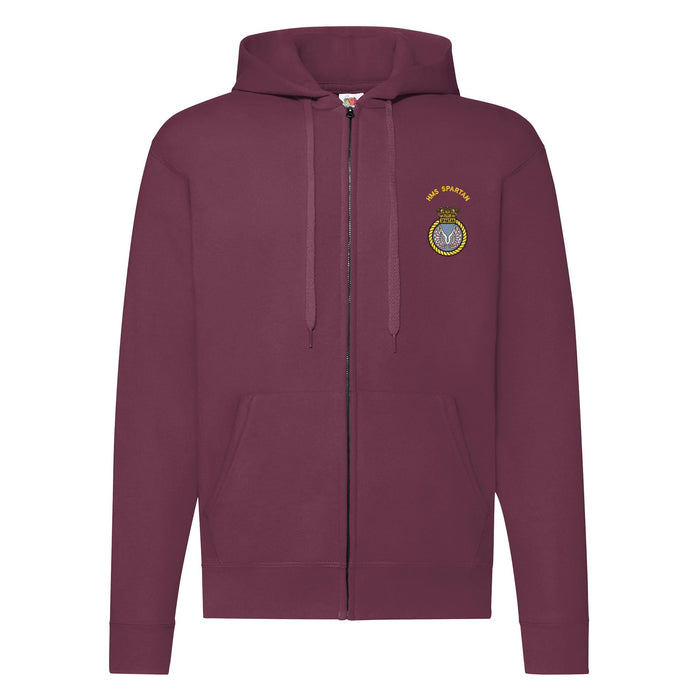 HMS Spartan Zipped Hoodie