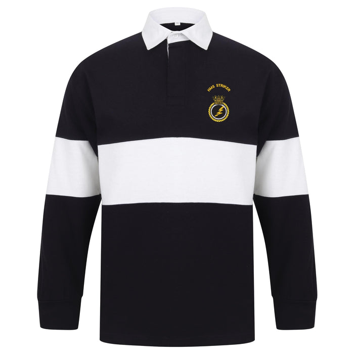 HMS Striker Long Sleeve Panelled Rugby Shirt