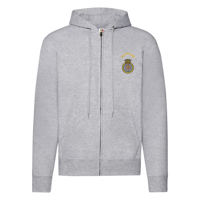 HMS Swiftsure Zipped Hoodie