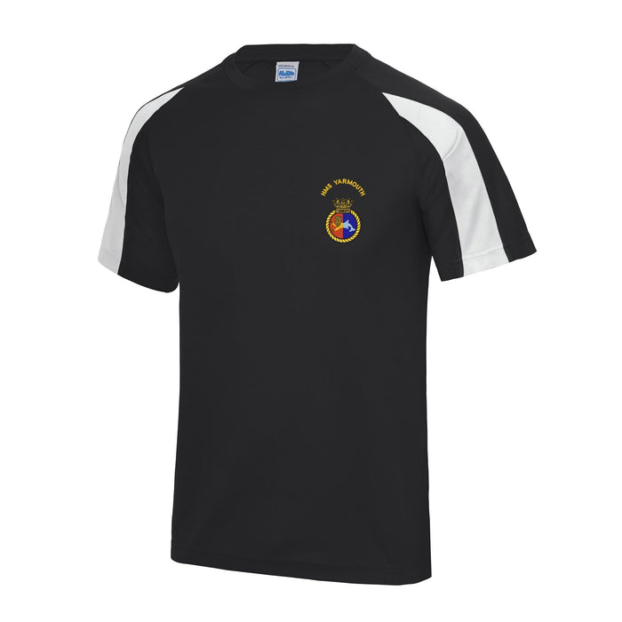 HMS Yarmouth Contrast Polyester T-Shirt