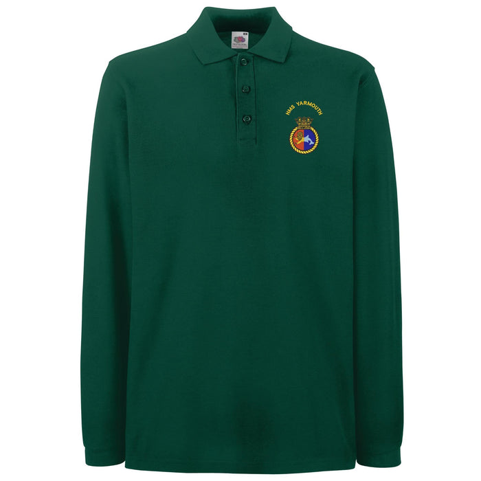 HMS Yarmouth Long Sleeve Polo Shirt