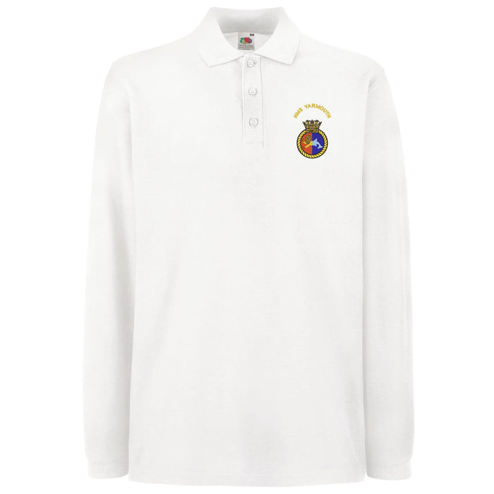 HMS Yarmouth Long Sleeve Polo Shirt