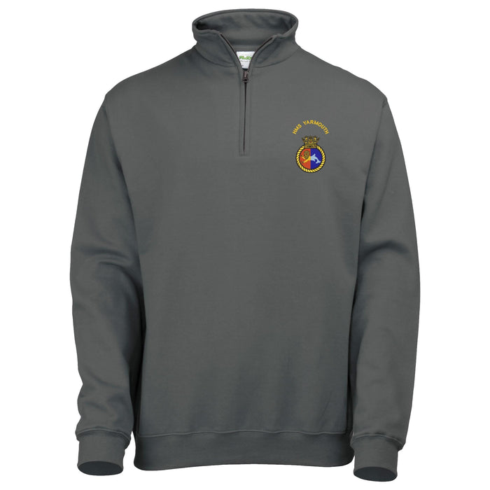 HMS Yarmouth 1/4 Zip Sweatshirt