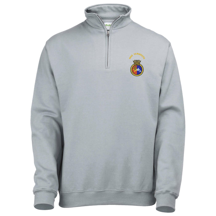 HMS Yarmouth 1/4 Zip Sweatshirt