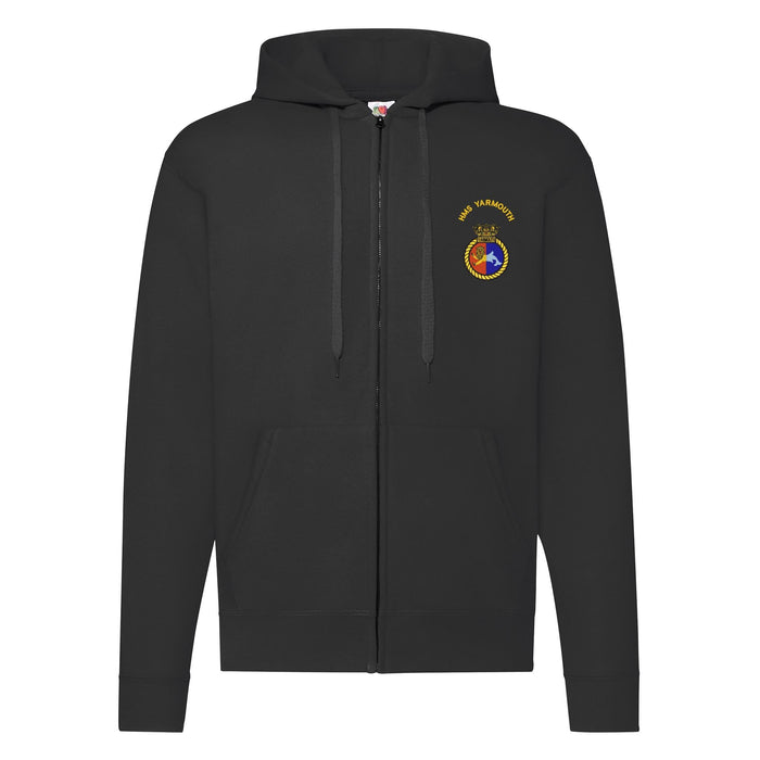 HMS Yarmouth Zipped Hoodie