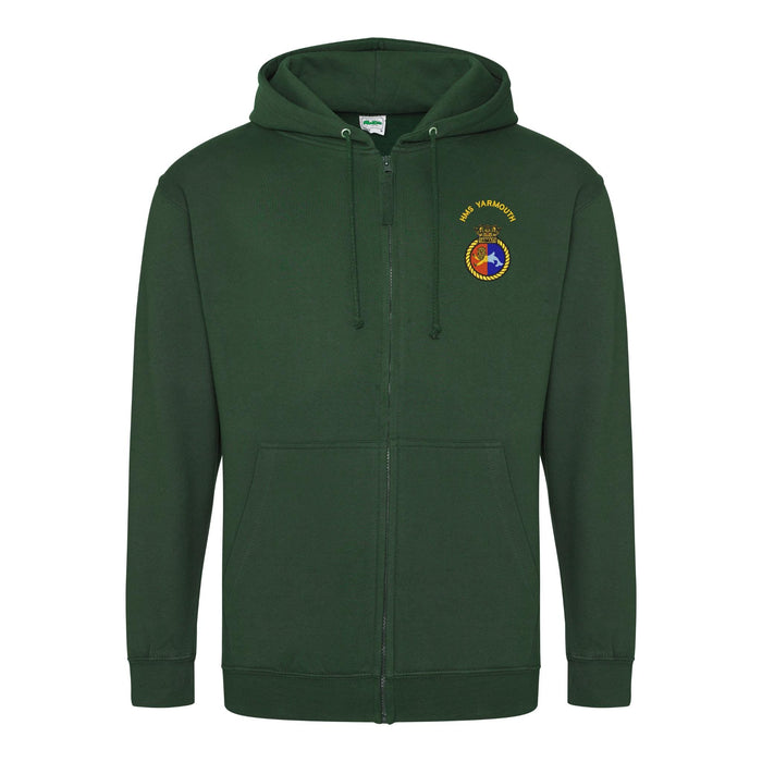 HMS Yarmouth Zipped Hoodie