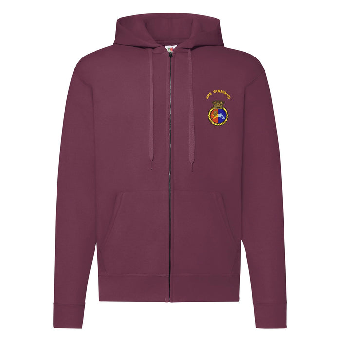 HMS Yarmouth Zipped Hoodie