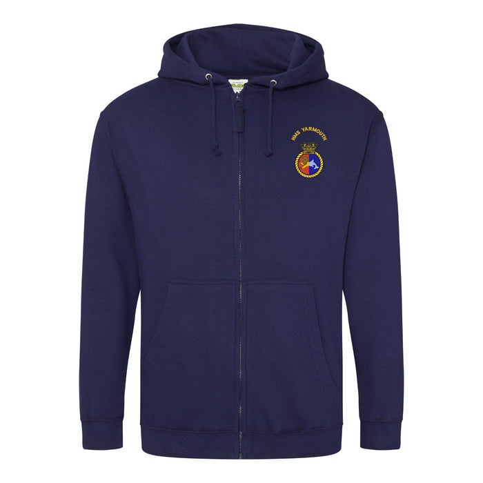 HMS Yarmouth Zipped Hoodie