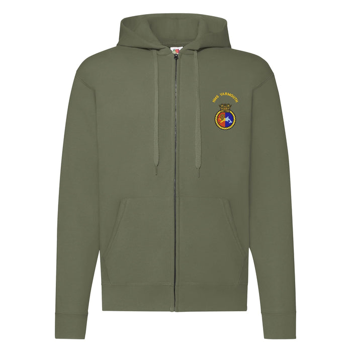 HMS Yarmouth Zipped Hoodie