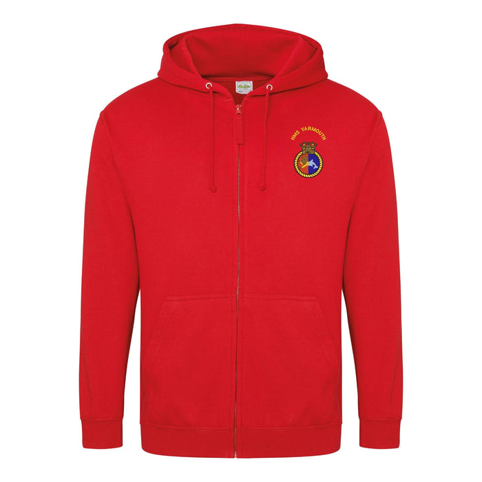 HMS Yarmouth Zipped Hoodie