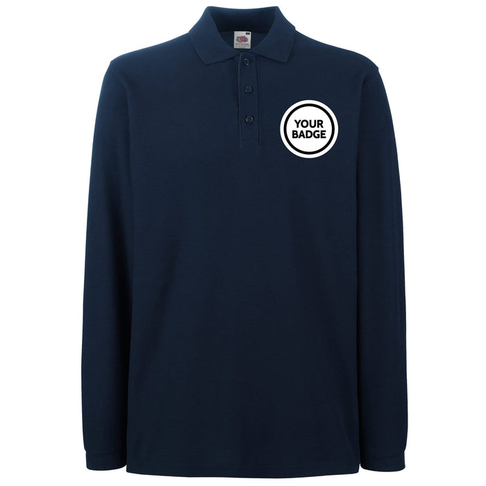 HMS Monmouth Long Sleeve Polo Shirt