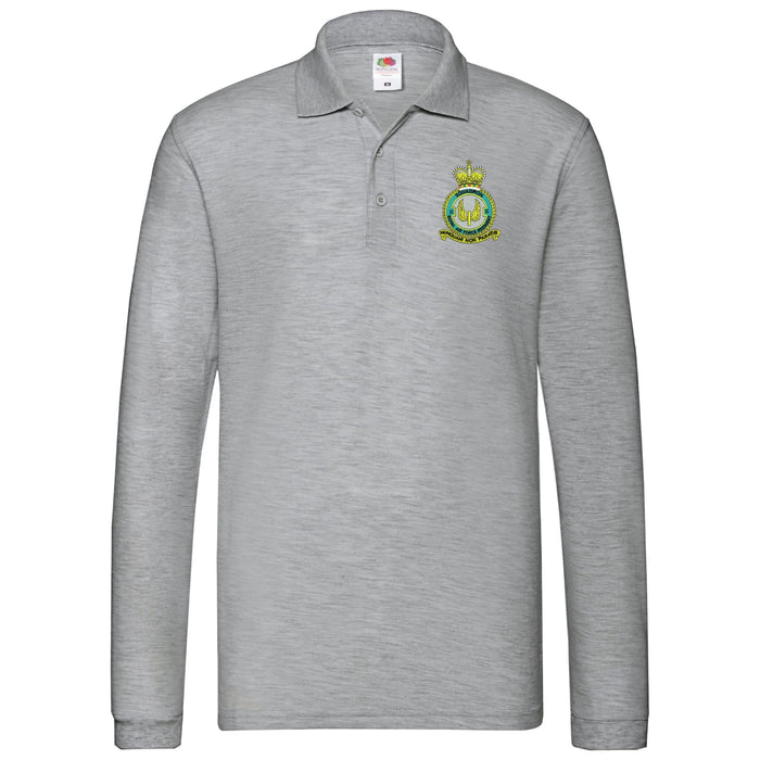 No 2 Squadron RAF Long Sleeve Polo Shirt