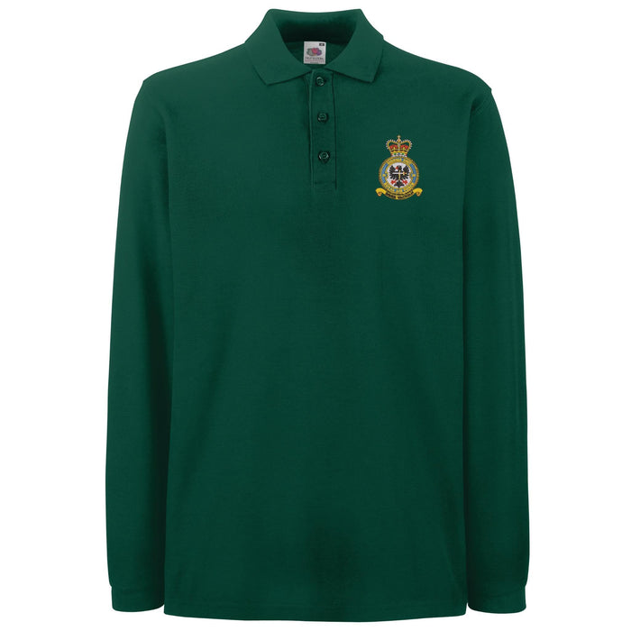 No 26 Signals Unit RAF Long Sleeve Polo Shirt