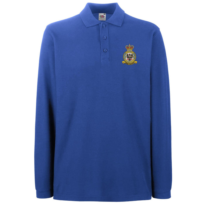 No 26 Signals Unit RAF Long Sleeve Polo Shirt