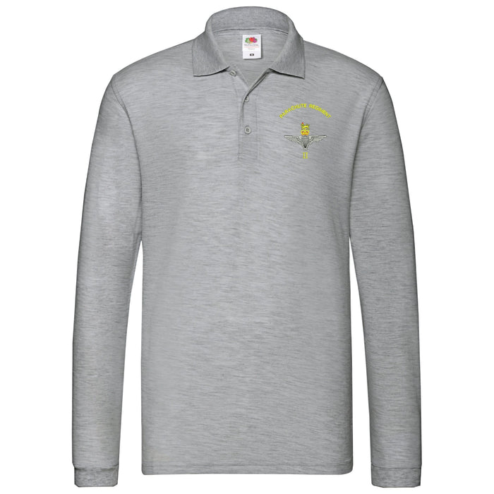 Parachute Regt - 2 PARA Long Sleeve Polo Shirt