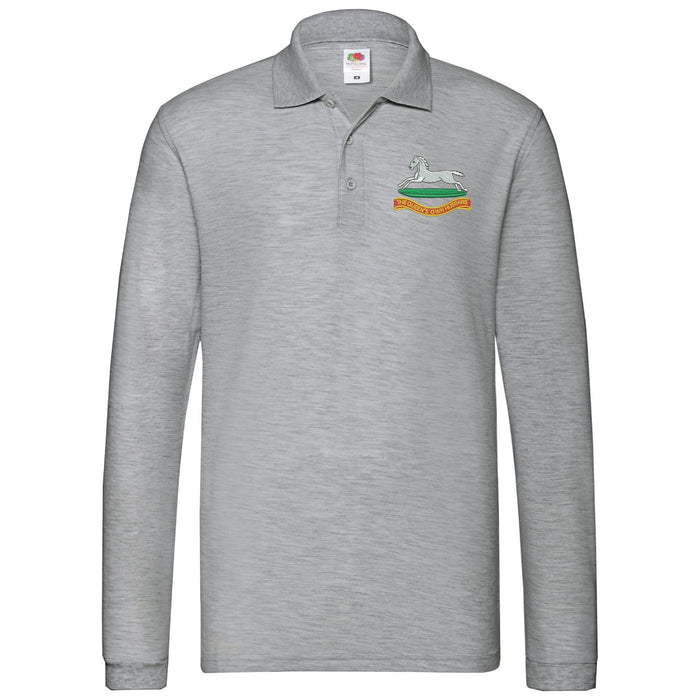 Queens Own Hussars Long Sleeve Polo Shirt