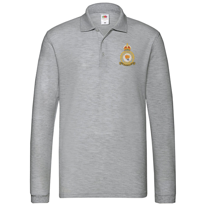 RAF Boulmer Long Sleeve Polo Shirt