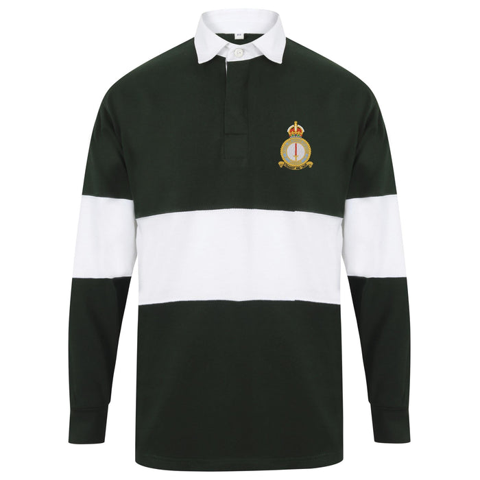 RAF Leeming Long Sleeve Panelled Rugby Shirt