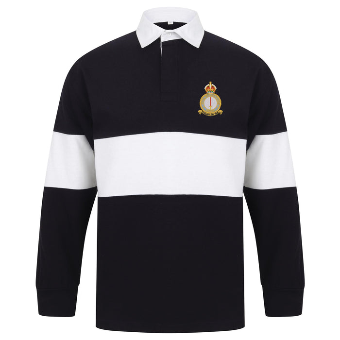 RAF Leeming Long Sleeve Panelled Rugby Shirt