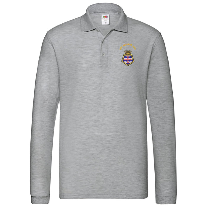 RFA Mounts Bay Long Sleeve Polo Shirt