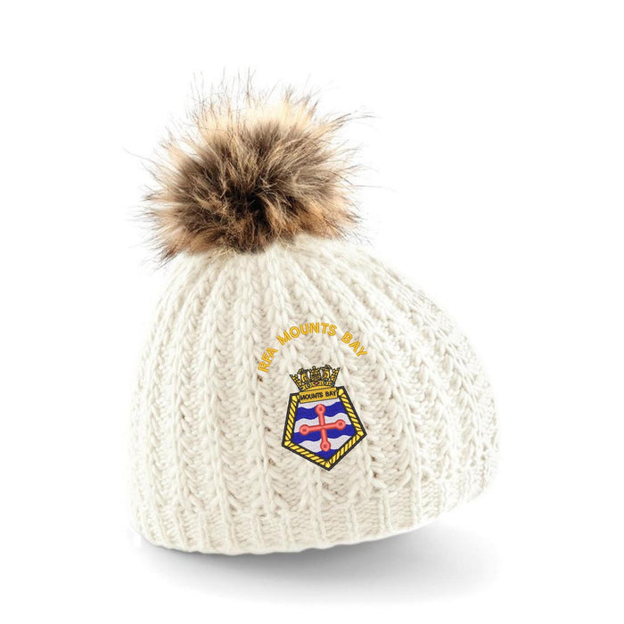 RFA Mounts Bay Pom Pom Beanie Hat