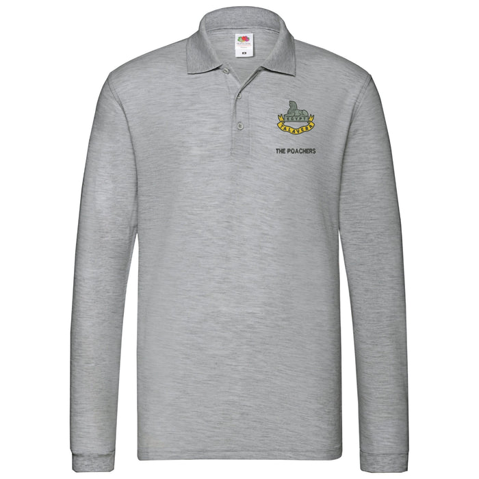 Royal Anglian 2nd Battalion 'The Poachers' Long Sleeve Polo Shirt