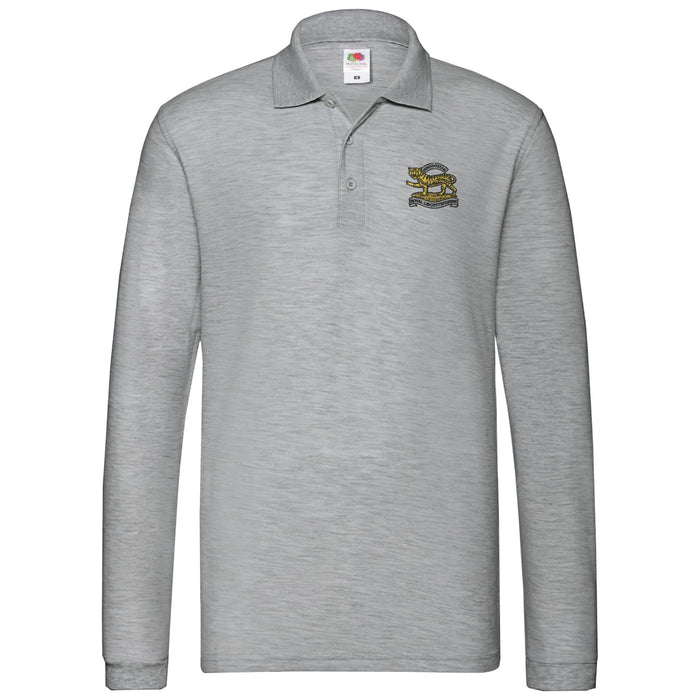 Royal Leicestershire Regiment - Tiger Long Sleeve Polo Shirt