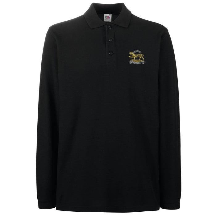 Royal Leicestershire Regiment - Tiger Long Sleeve Polo Shirt