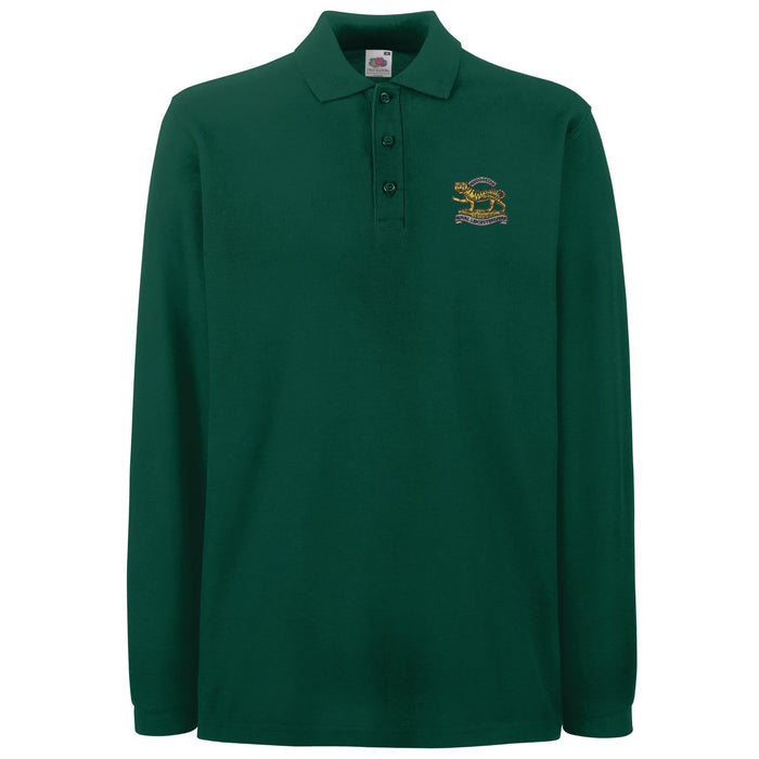 Royal Leicestershire Regiment - Tiger Long Sleeve Polo Shirt